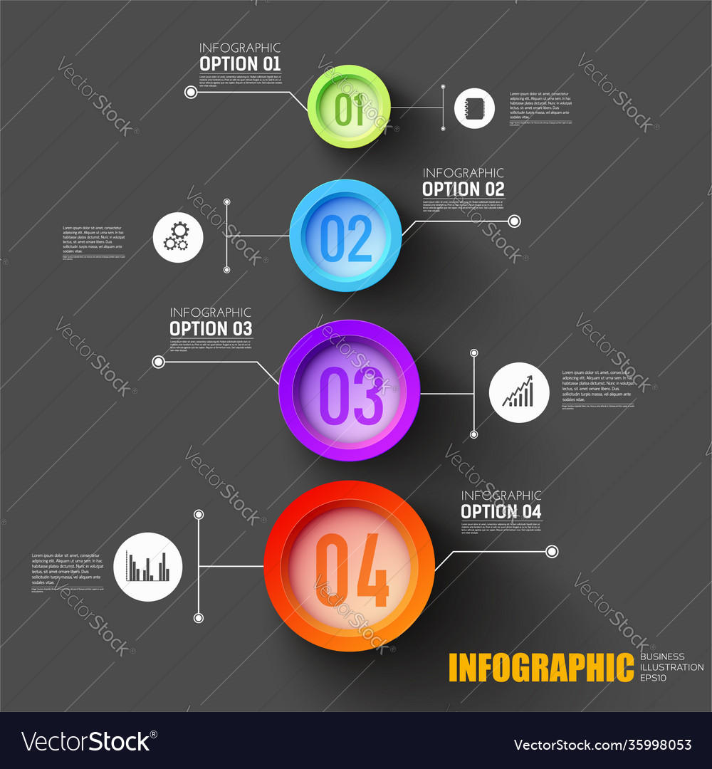 Business steps infographic concept