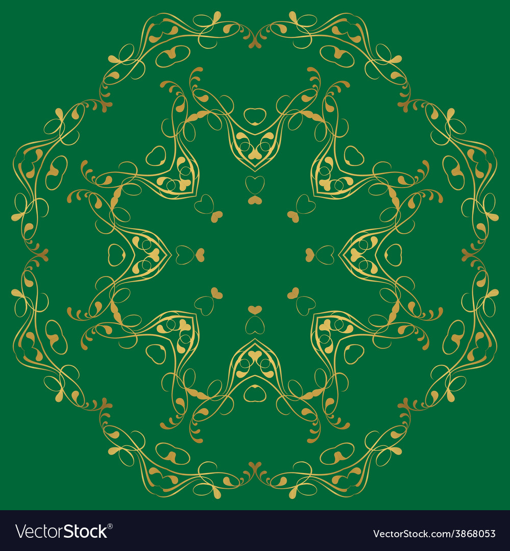 Circular abstract pattern in arabic style