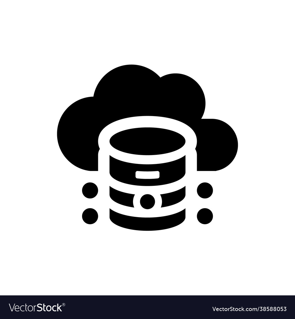 Cloud database icon