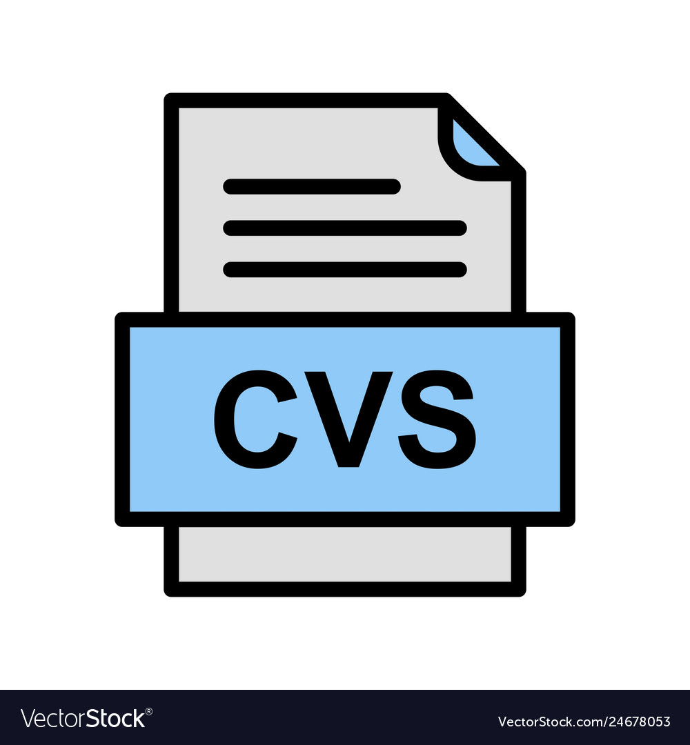 Cvs file document icon