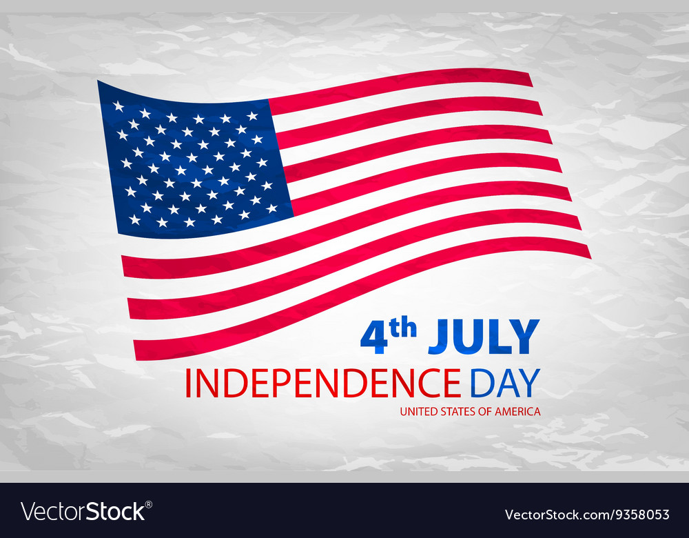 Happy independence day united states of america Vector Image