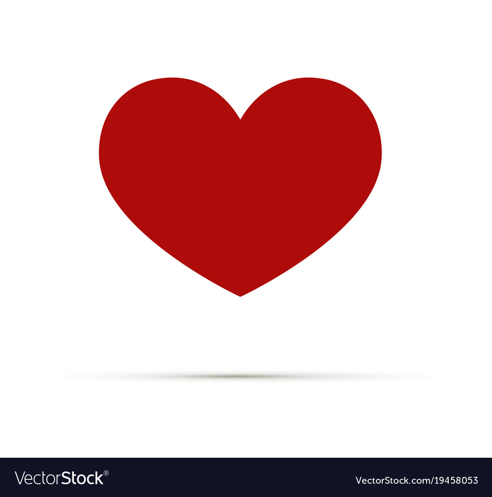 Heart icon love symbol a symbol of care Royalty Free Vector