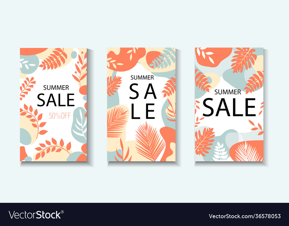 Hello summer collection abstract background vector image Hello summer collection abstract background