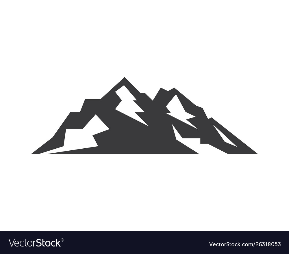 High mountain icon logo design