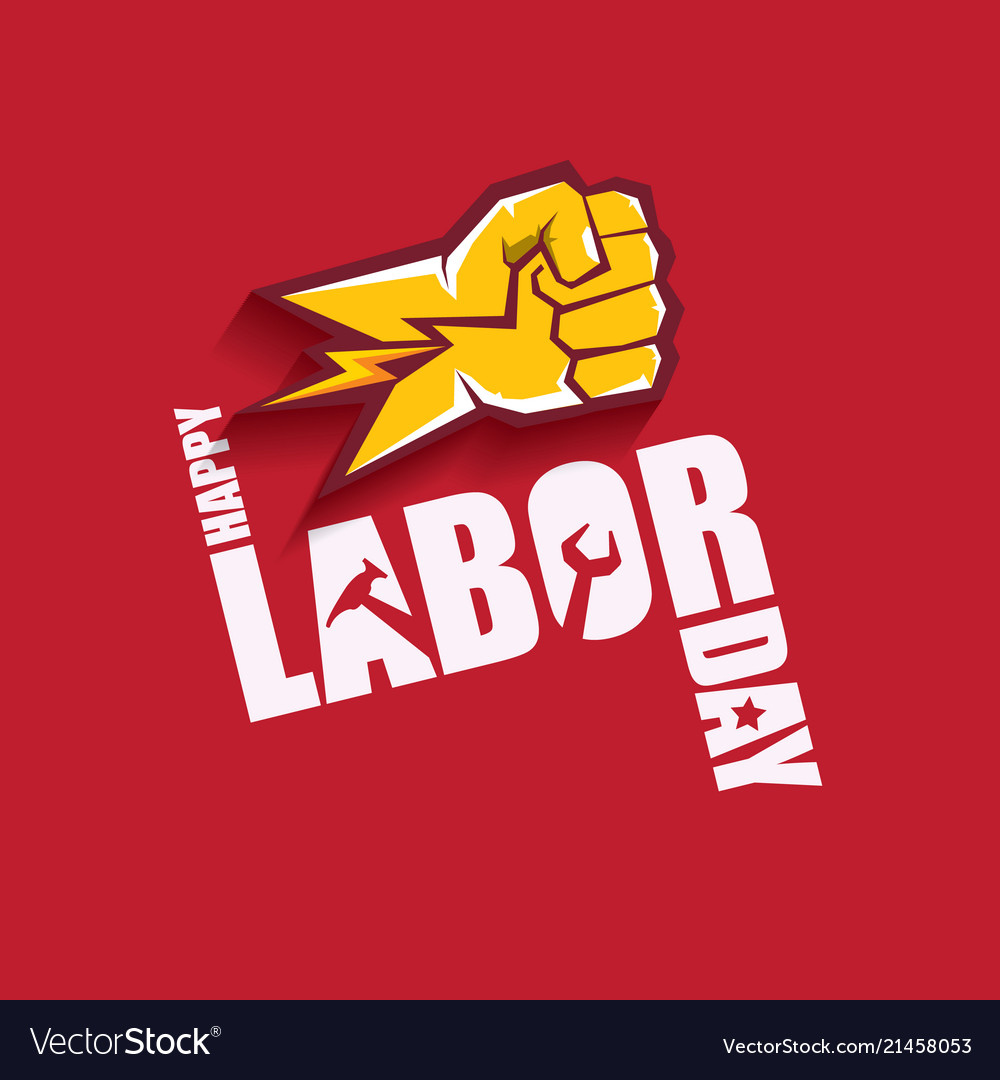 Labor day usa label or banner background vector image Labor day usa label or banner background