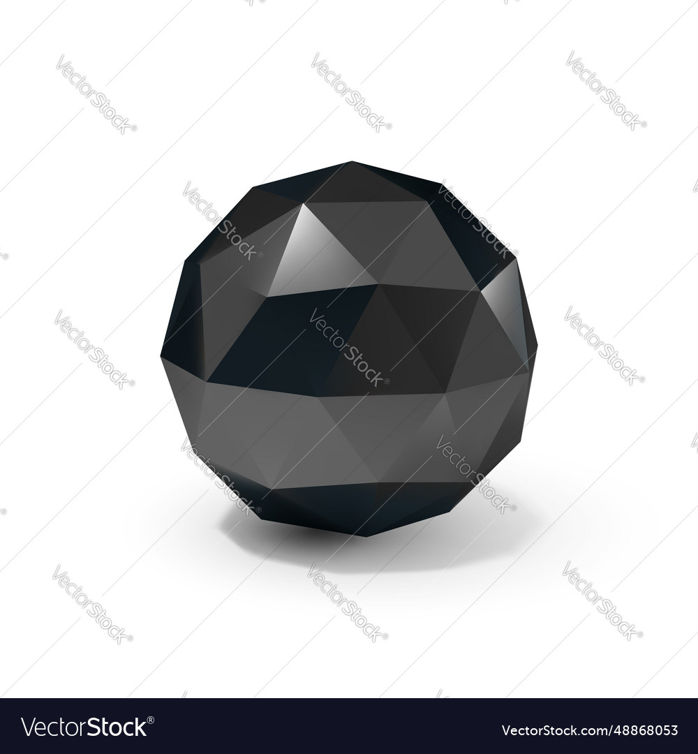 Low poly object vector image Low poly object