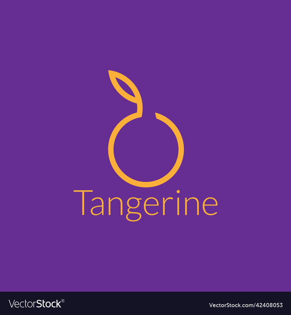 Simple Orange Fruit Logo