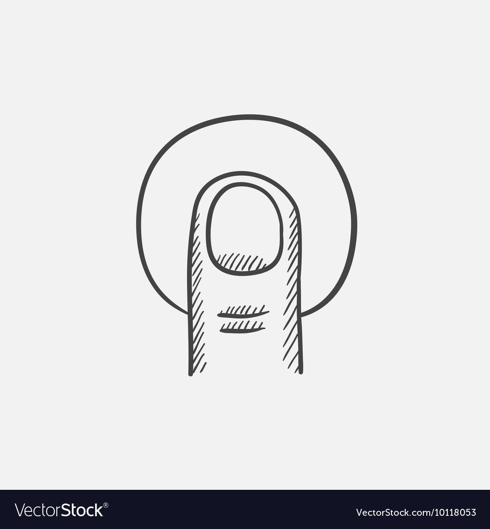 Touch screen gesture sketch icon