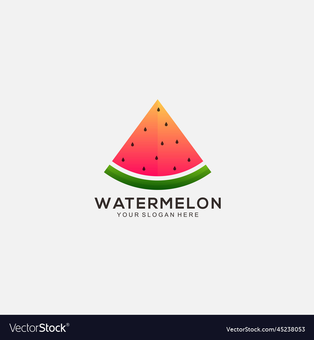 Watermelon design logo template