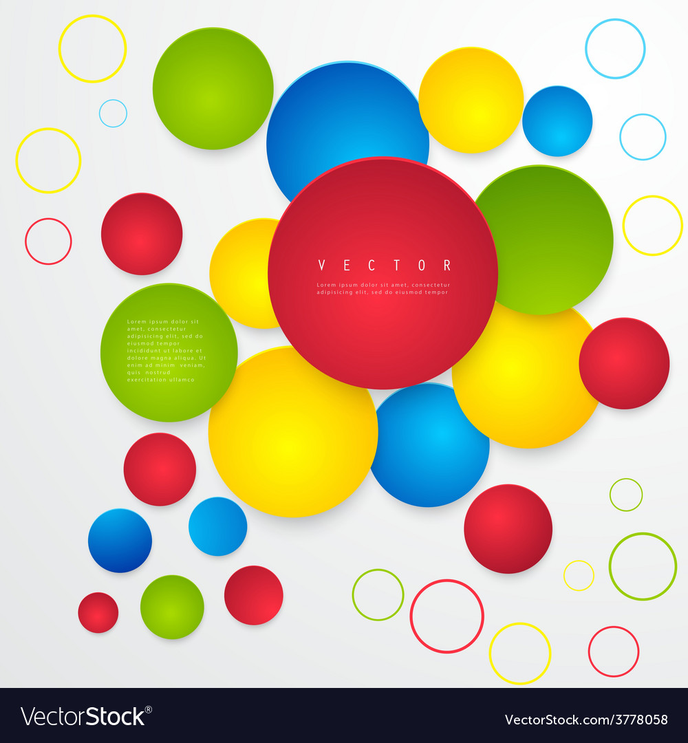 Abstract geometric shape from circles