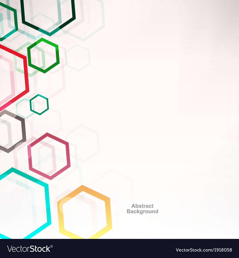 Background with hexagons