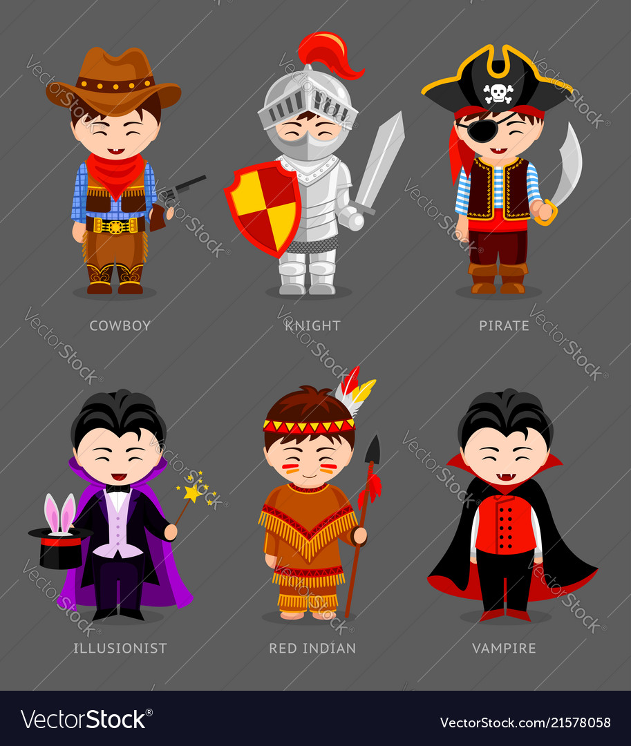 Carnival Characters - Cowboys, Pirates & More
