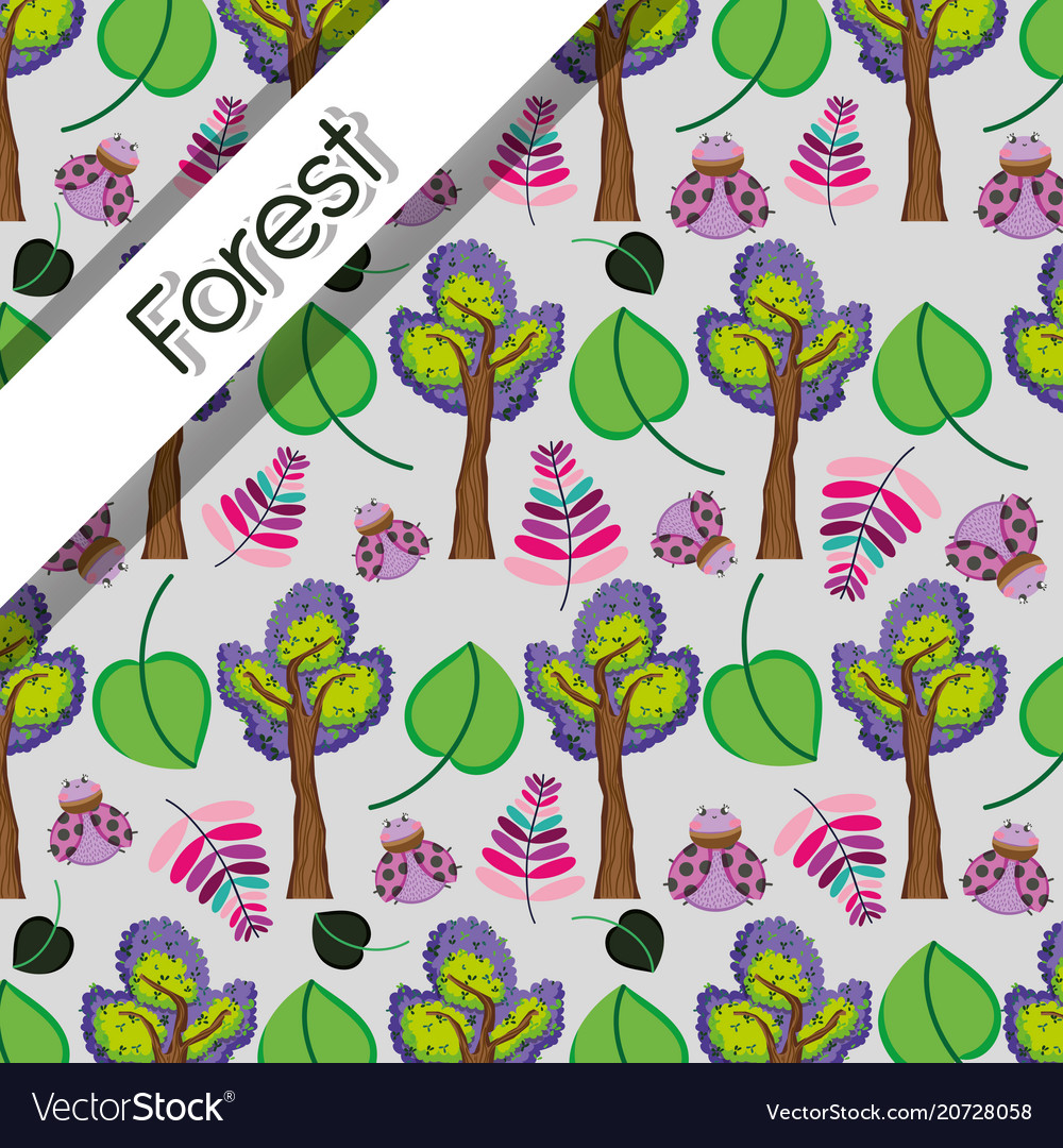 Forest pattern background