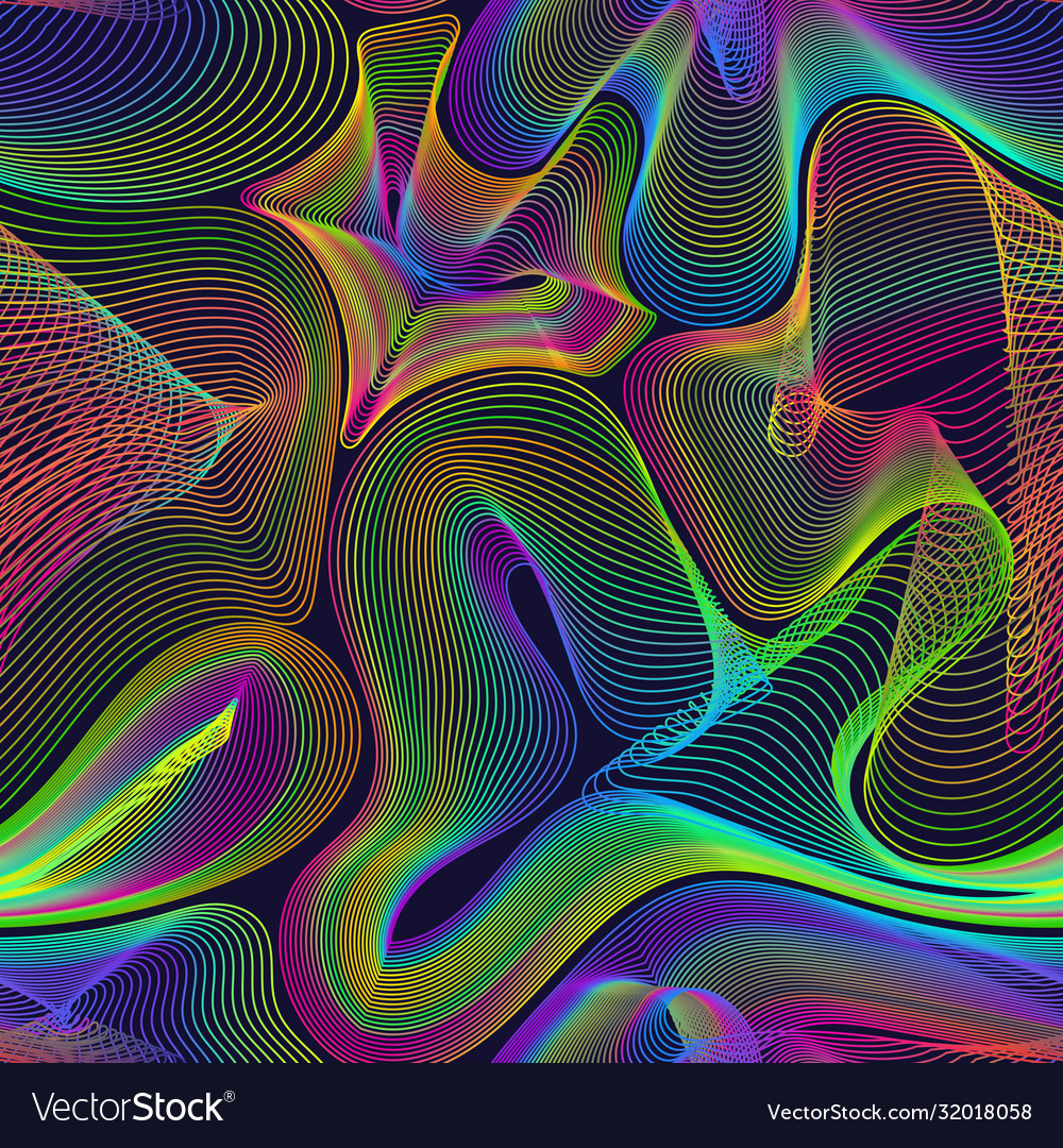 Iridescent Winding Pattern