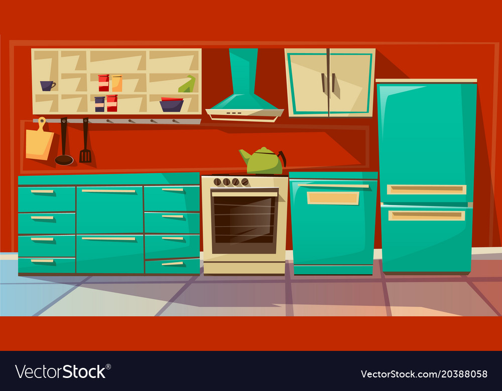 Kitchen cartoon on sale