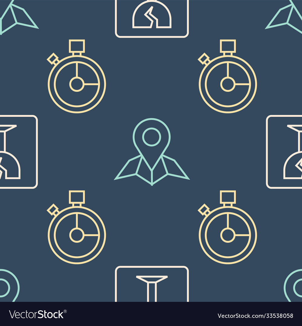 Set line fragile broken glass fast time delivery vector image Set line fragile broken glass fast time delivery
