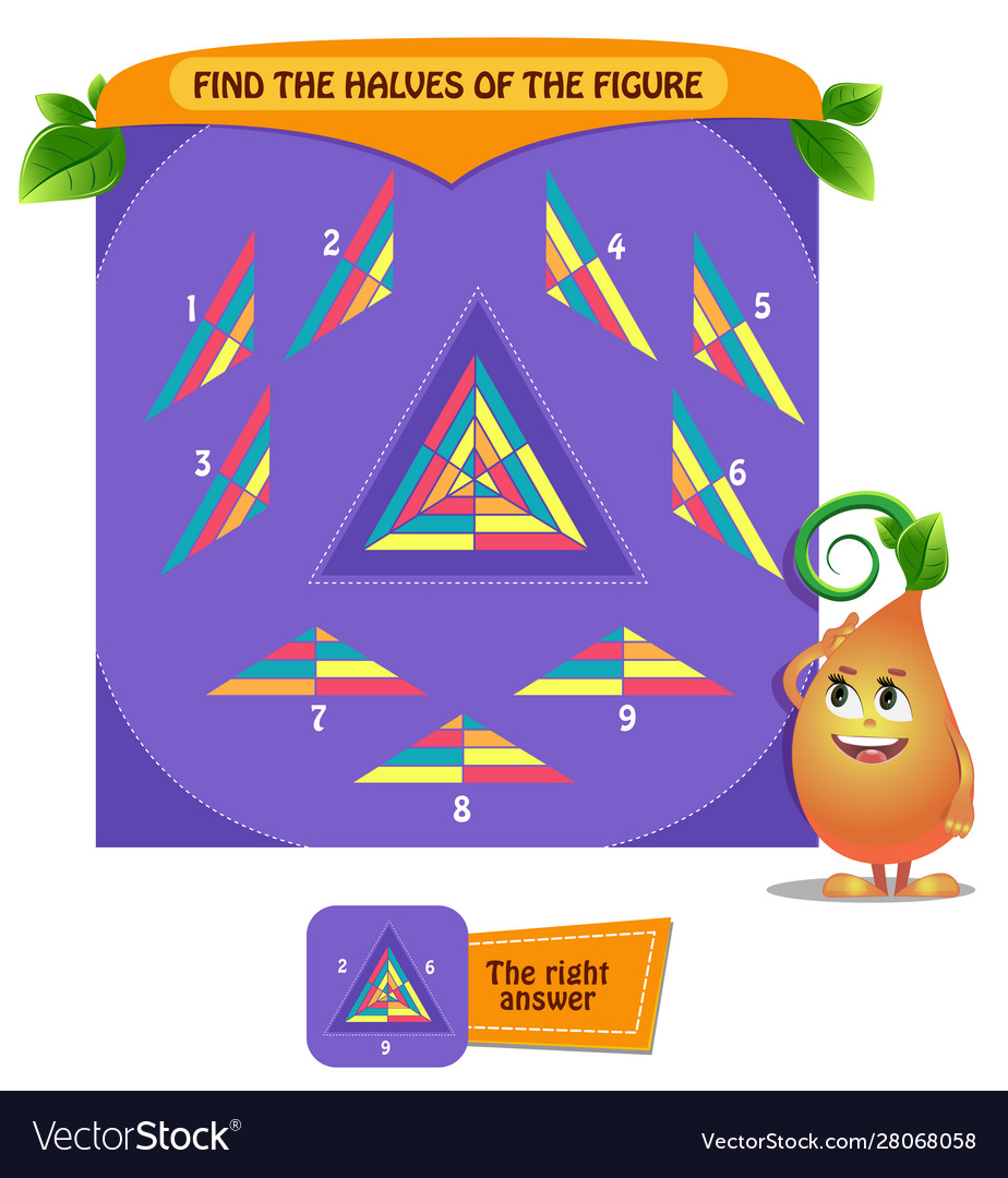 Shape Halves Puzzle Game