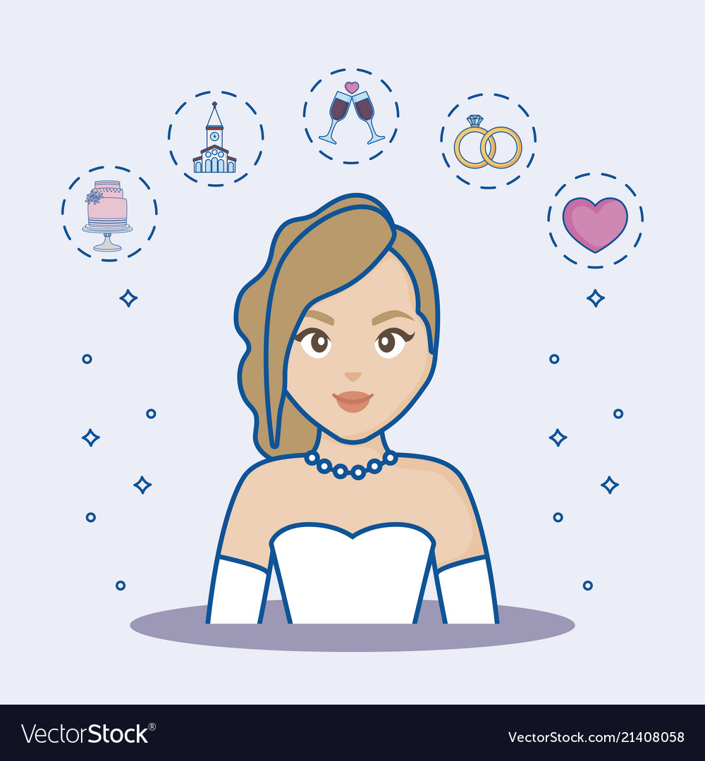 Wedding concept design Royalty Free Vector Image