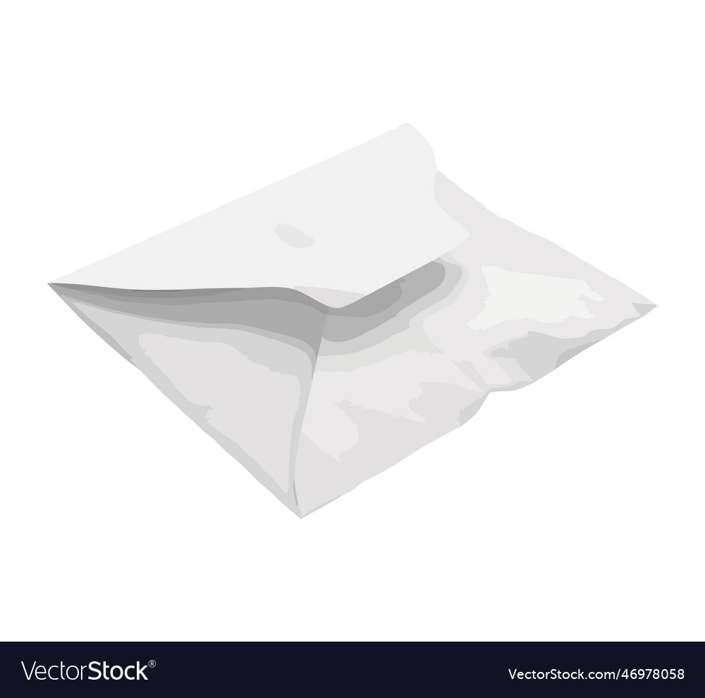 White envelope postal service Royalty Free Vector Image