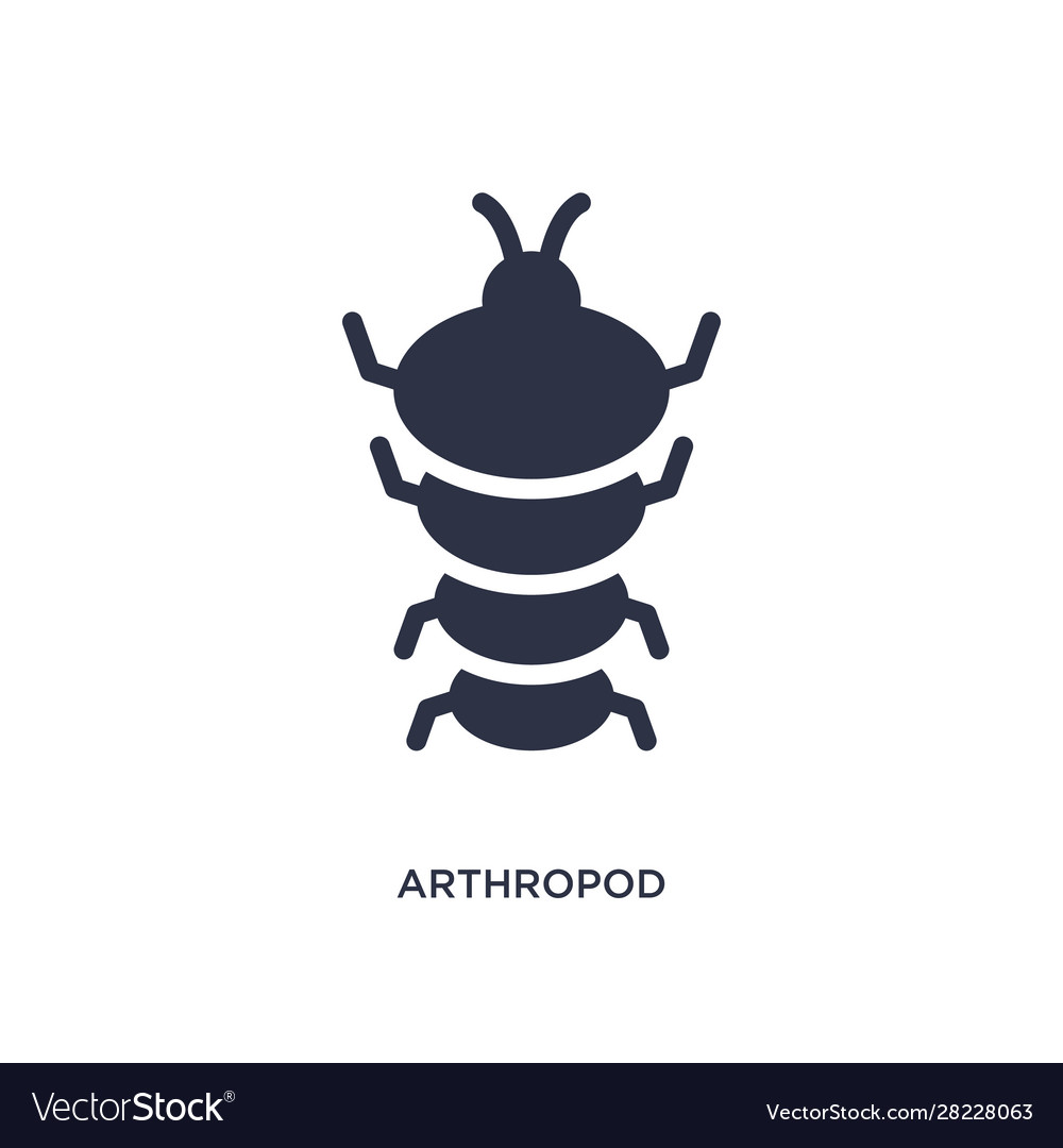 Arthropod Icon On White Background Simple Element Vector Image 0158