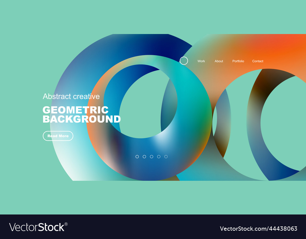 Circles minimal abstract background techno