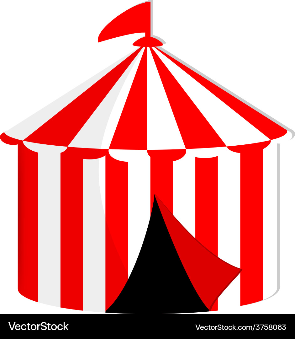 Circus tent Royalty Free Vector Image - VectorStock