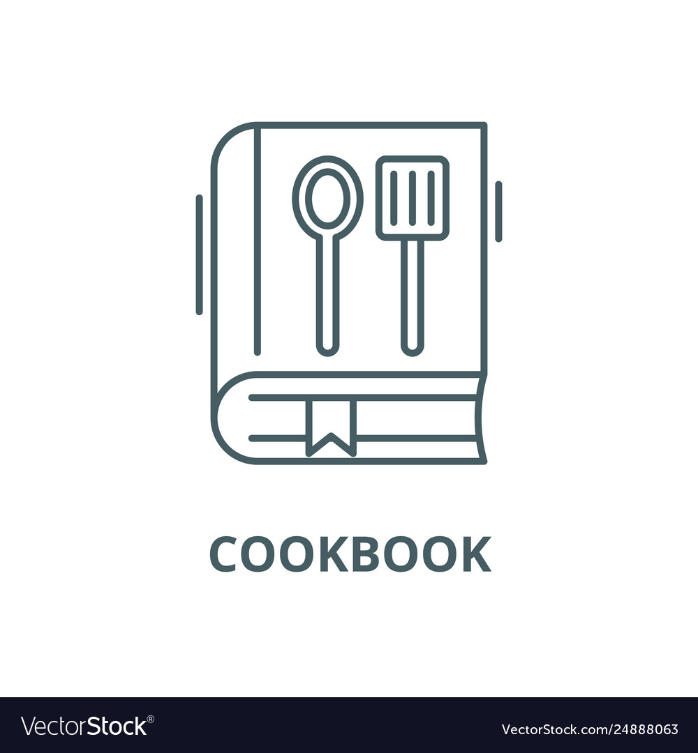 Cookbook line icon outline sign