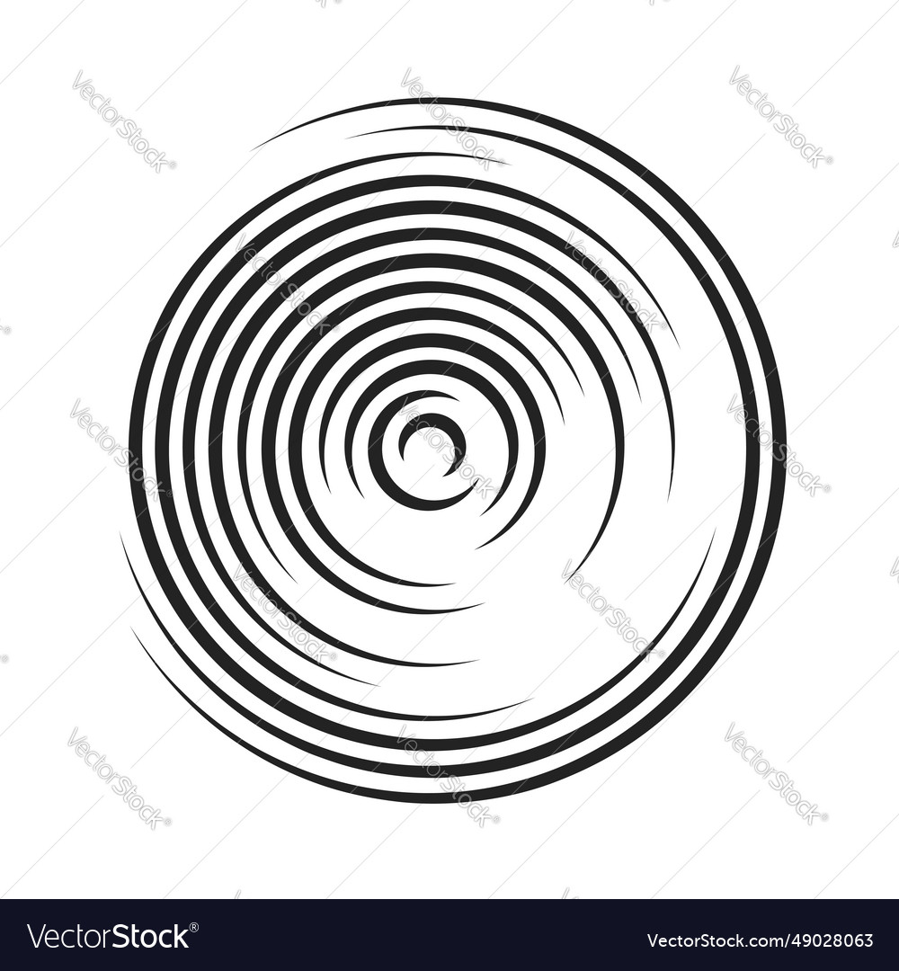 Curved lines that makes a round shape vector image Curved lines that makes a round shape