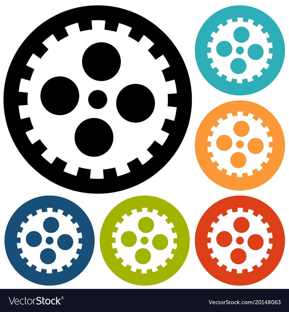 Gears isolated object technical mechanical