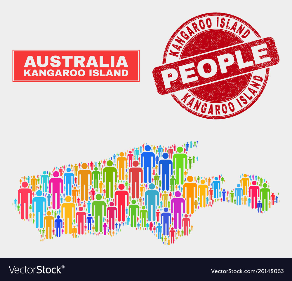 Kangaroo island map population demographics