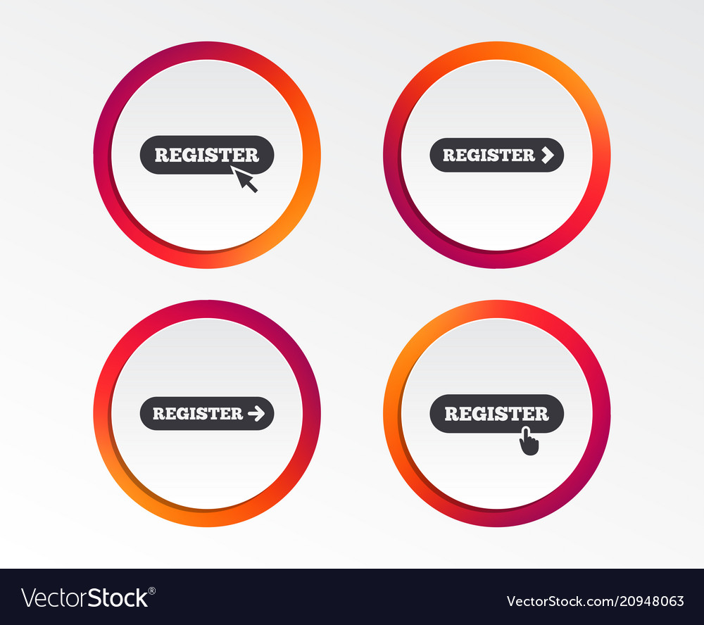 Registrieren Sie sich mit Zeigersymbol Maus Cursor vector image Registrieren Sie sich mit Zeigersymbol Maus Cursor