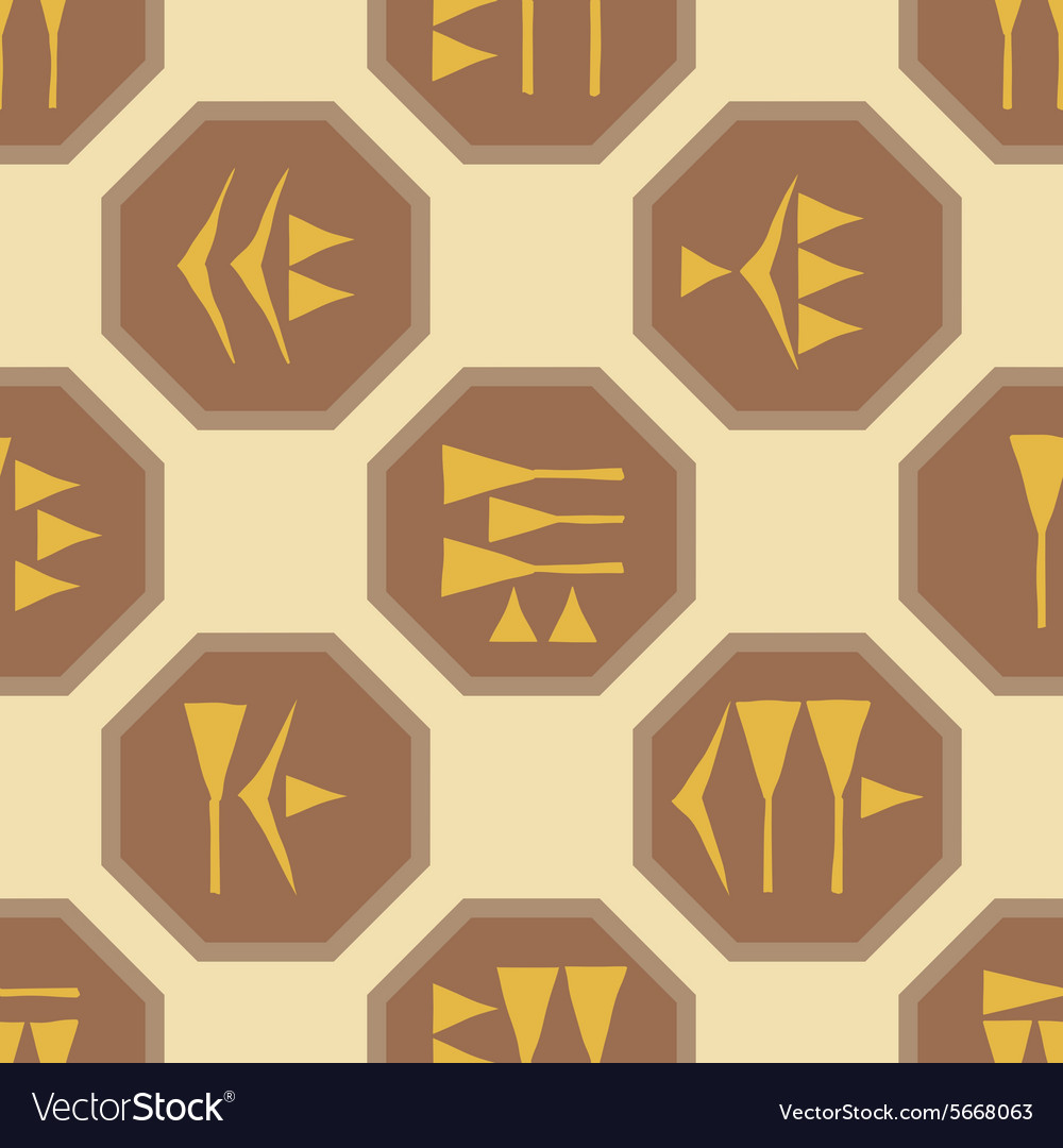 Seamless background with cuneiform