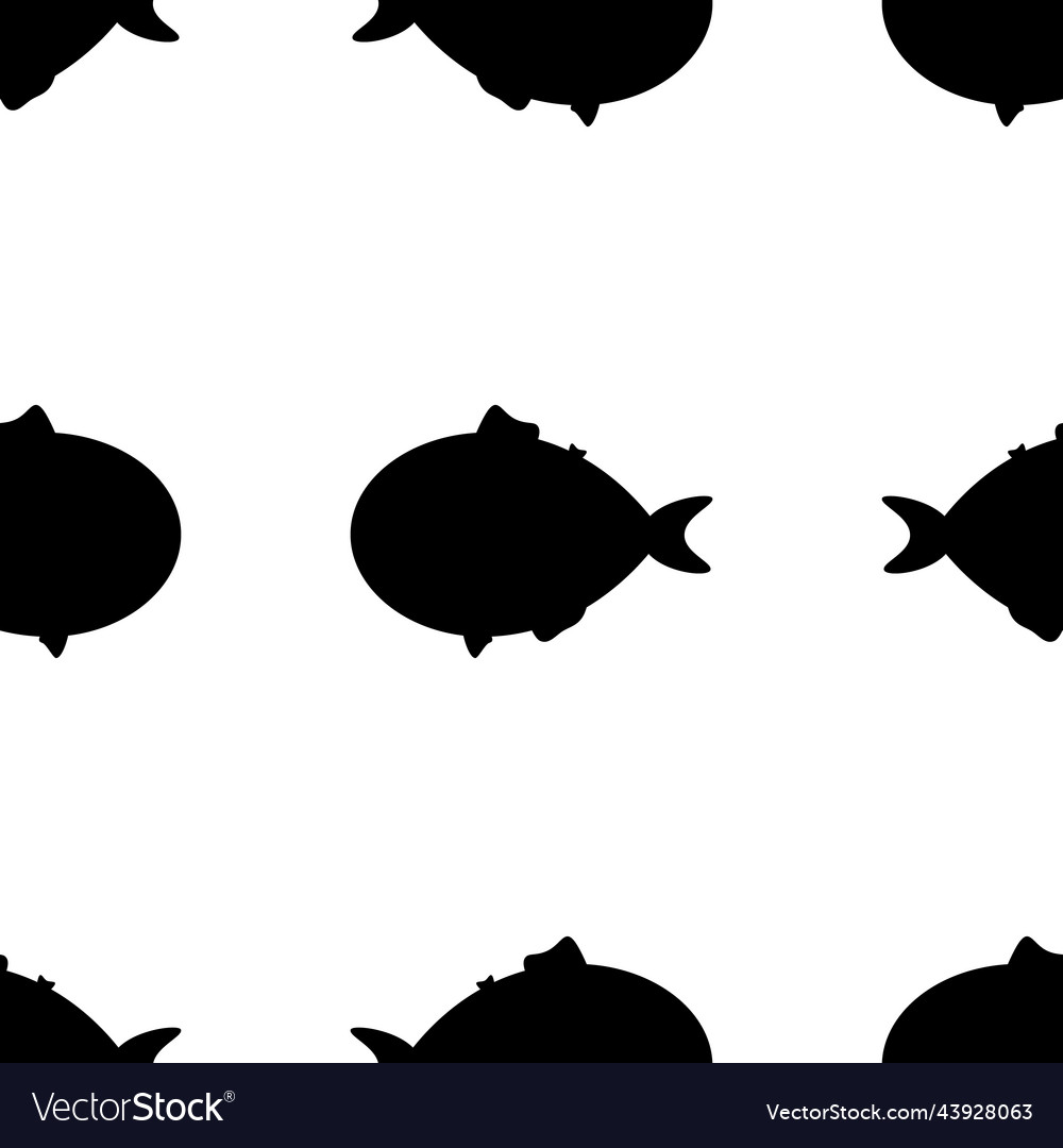 Seamless pattern background design with fish