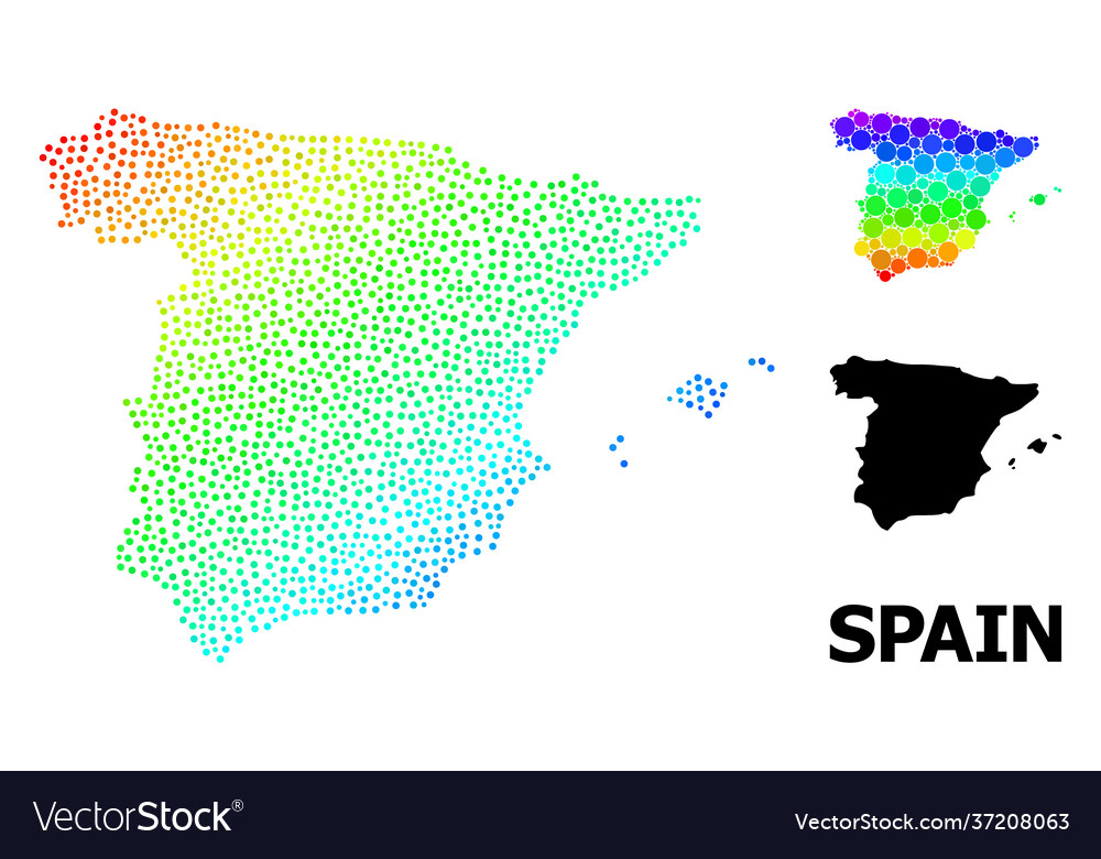 Spetral dotierte Karte Spain