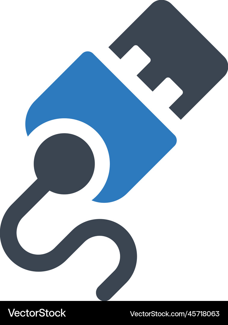 Usb cable icon Royalty Free Vector Image - VectorStock