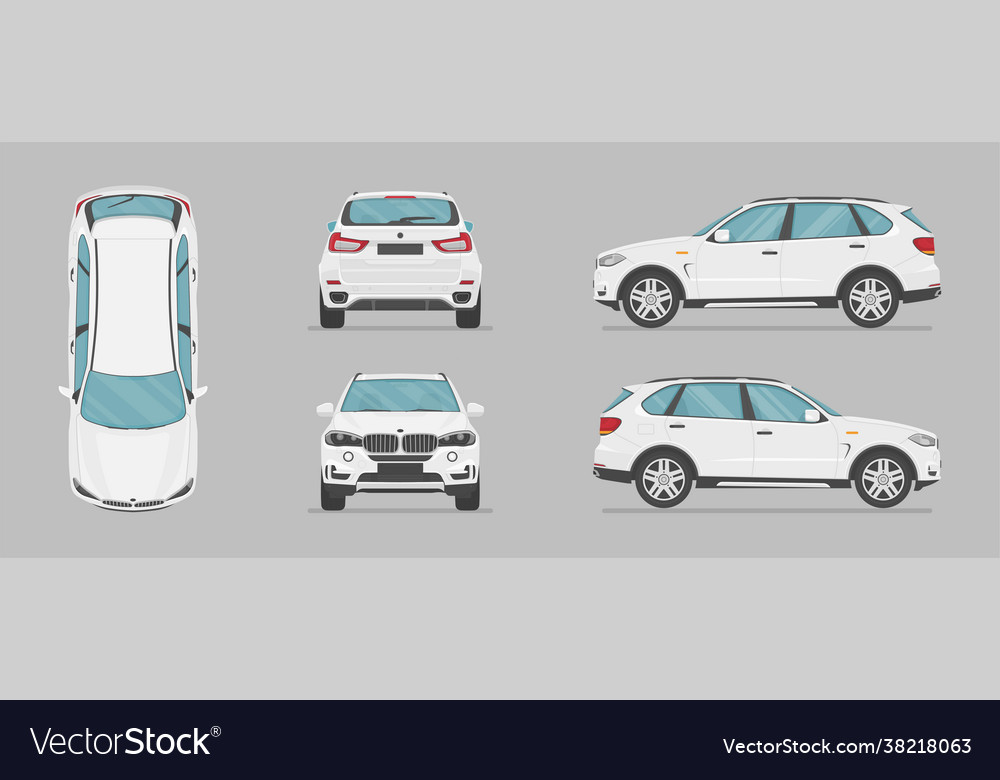 White suv car