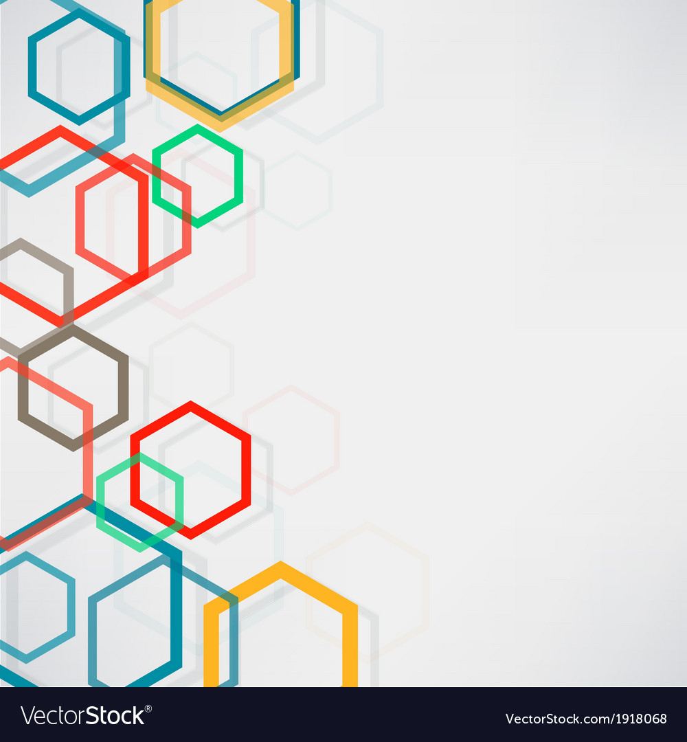 Background with hexagons