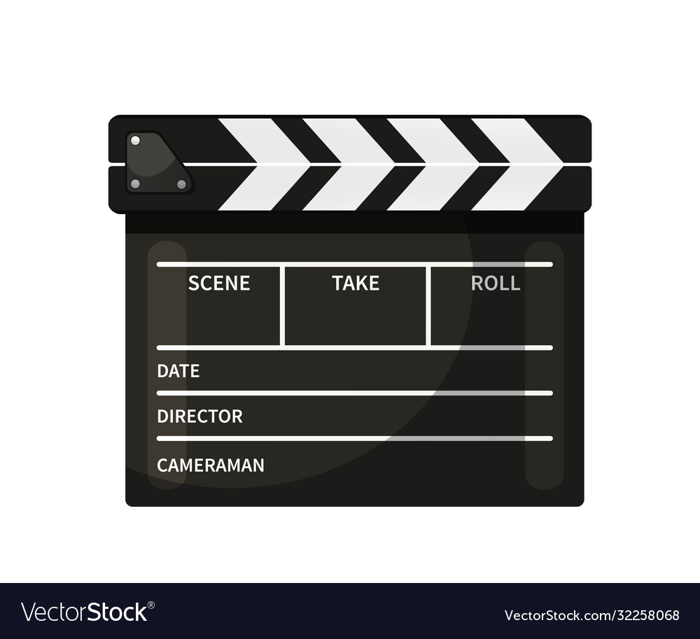 Clapperboard isometric