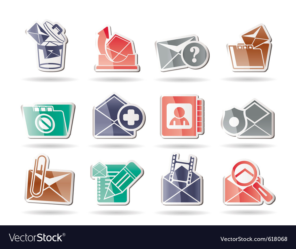 E-mail and message icons