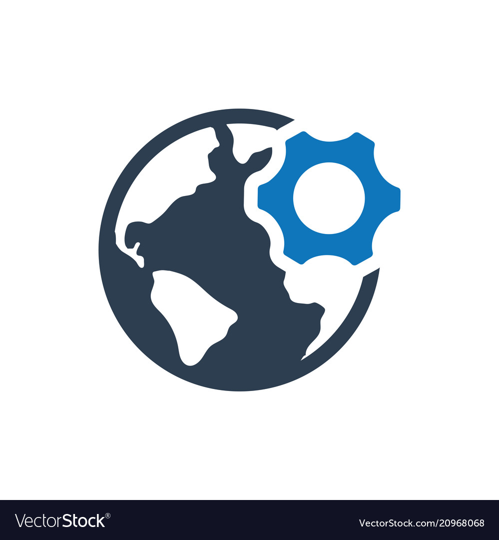 Global network solution icon