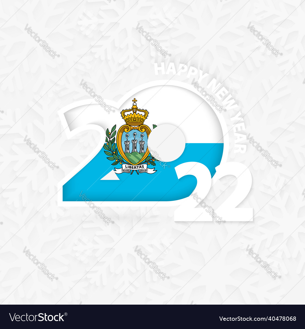 Happy new year 2022 for san marino on snowflake