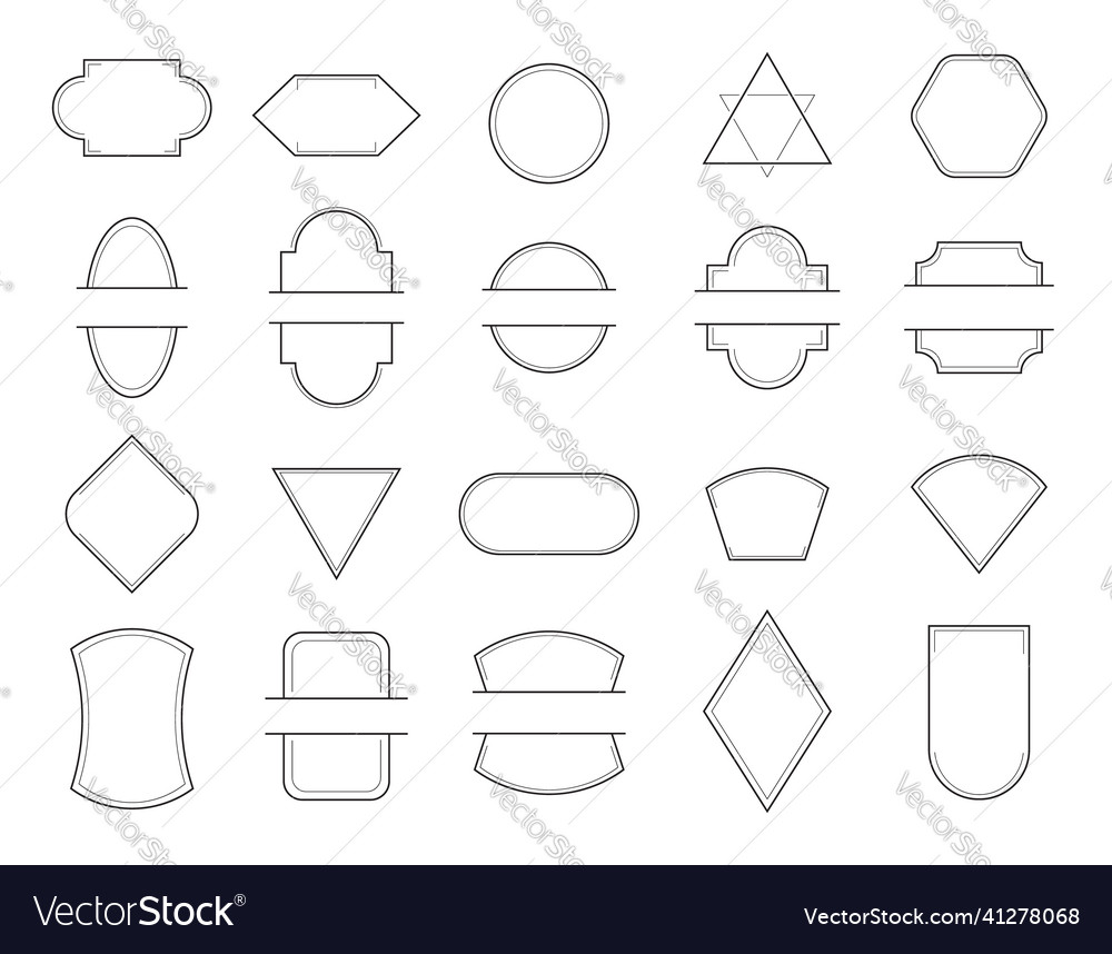 Line geometric frame set in minimalistic
