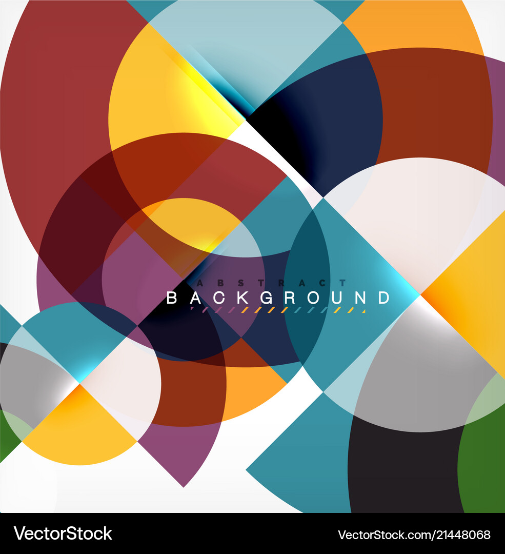 Minimal circle abstract background design Vector Image