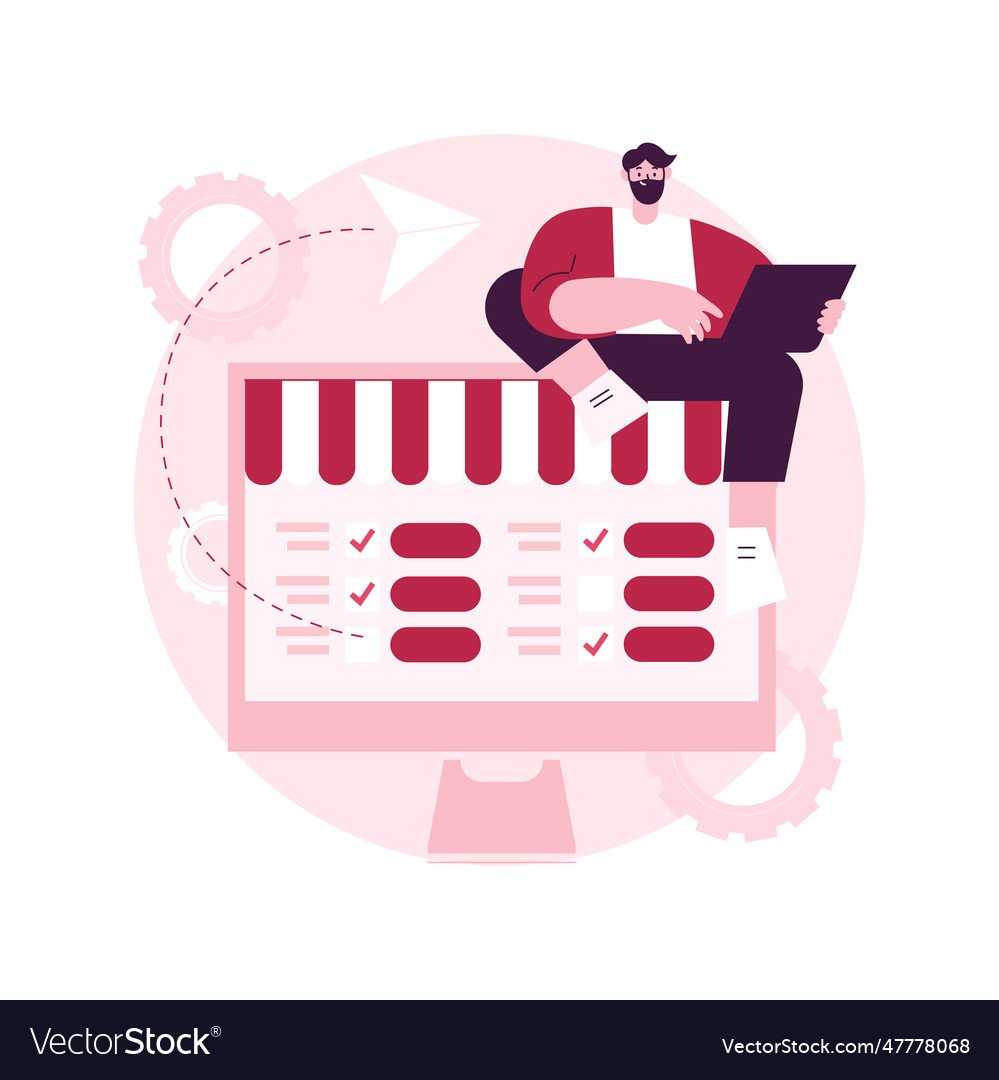 Order processing abstract concept vector image Order processing abstract concept