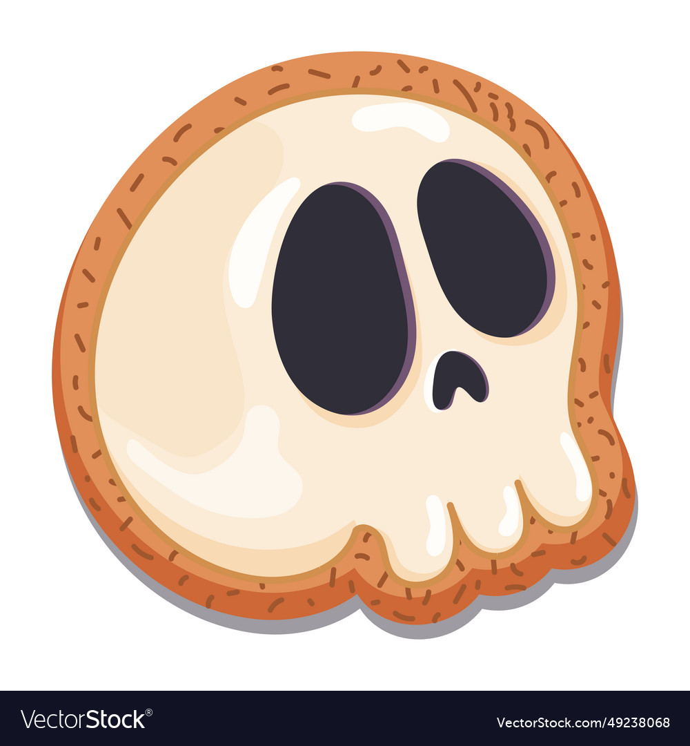 Skull cookie halloween dessert