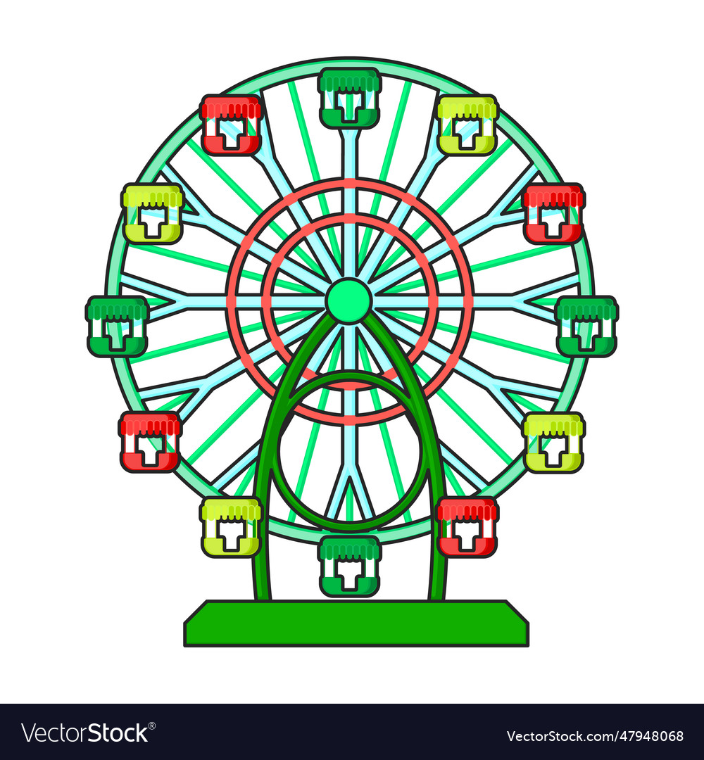 Wheel of review iconcolor logo isolated Royalty Free Vector