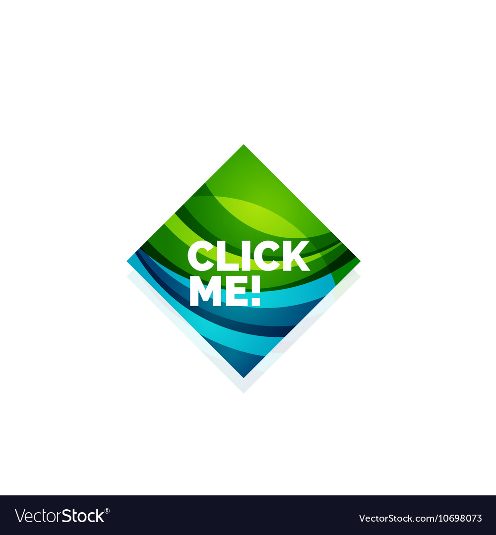 Abstract square button template