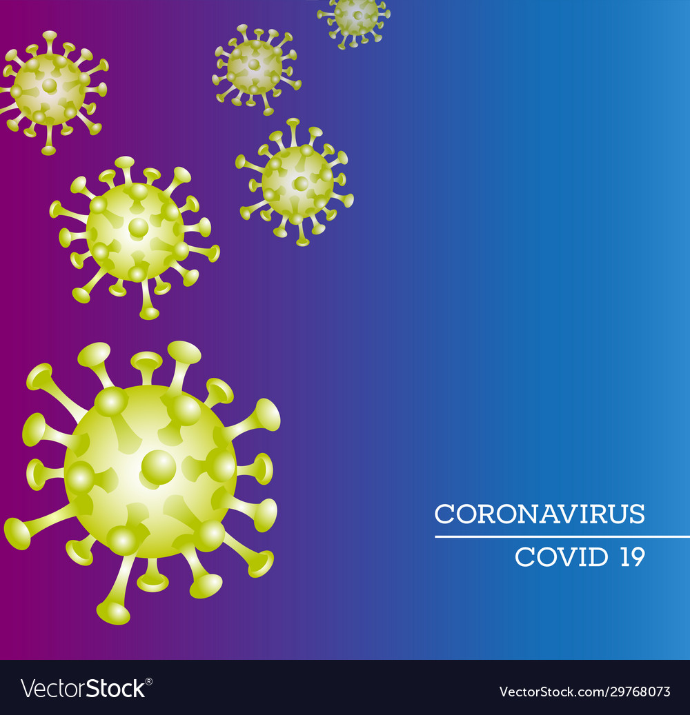 Coronavirus model Royalty Free Vector Image - VectorStock