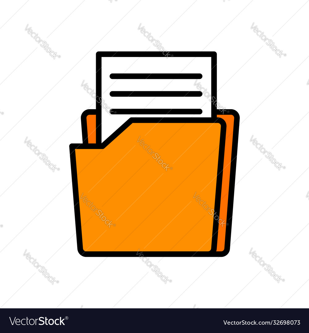 Folder with documents design template