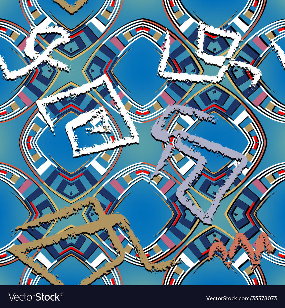 Greek Key Abstract Pattern
